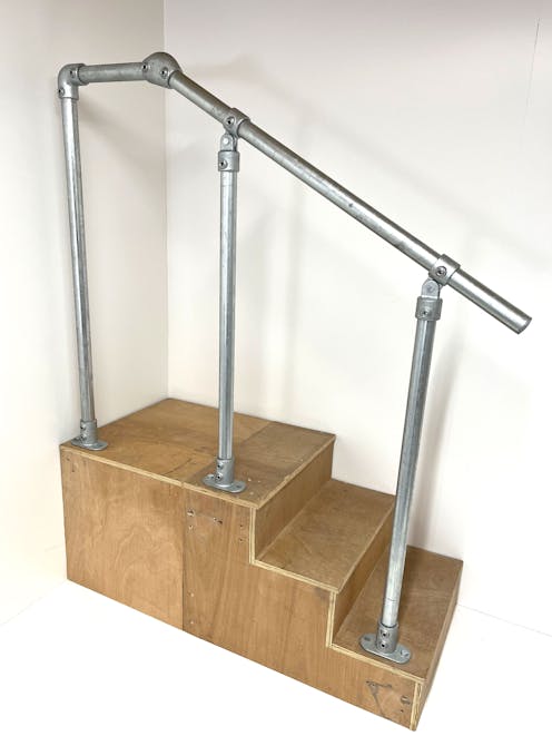 Adjustable Side Mounted or Floor Mounted to End Post Stair Handrail Kit