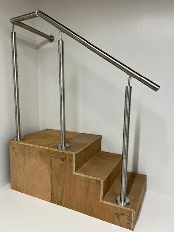Adjustable Floor or Side Mounted 90 degree to Wall Stair Balustrade Kit