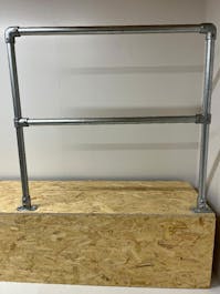 Level Fixed Side Mounted or Floor Mounted with Mid Post Handrail Kit