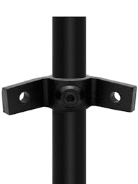 197 Double Lugged Corner Bracket (42.4mm Round Black)