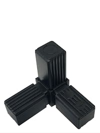 Square 25 x 25 x 2.0 3 Way Elbow Tube Connector