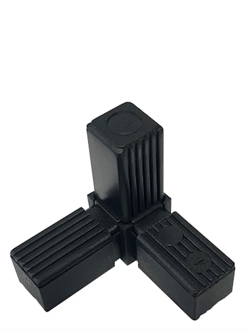 Square 25 x 25 x 2.0 3 Way Elbow Tube Connector