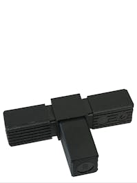 Square 25 x 25 x 2.0 3 Way Tee Tube Connector