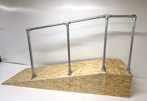 Ramp Handrail Side Mount or Slope Mounted to Landing End Post Handrail Kit