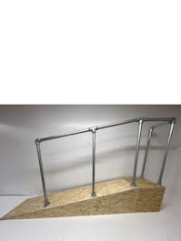 Ramp Handrail Side Mount or Slope Mounted 90 Degree to End Post Handrail Kit