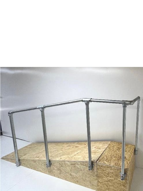 Ramp Handrail Side Mount or Slope Mounted 90 Degree to End Post Handrail Kit