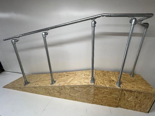 DDA Ramp Handrail Side Mount or Slope Mounted 90 Degree to End Post Handrail Kit