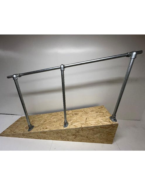 Ramp Handrail Side Mount or Slope Mounted OFFSET Handrail Kit