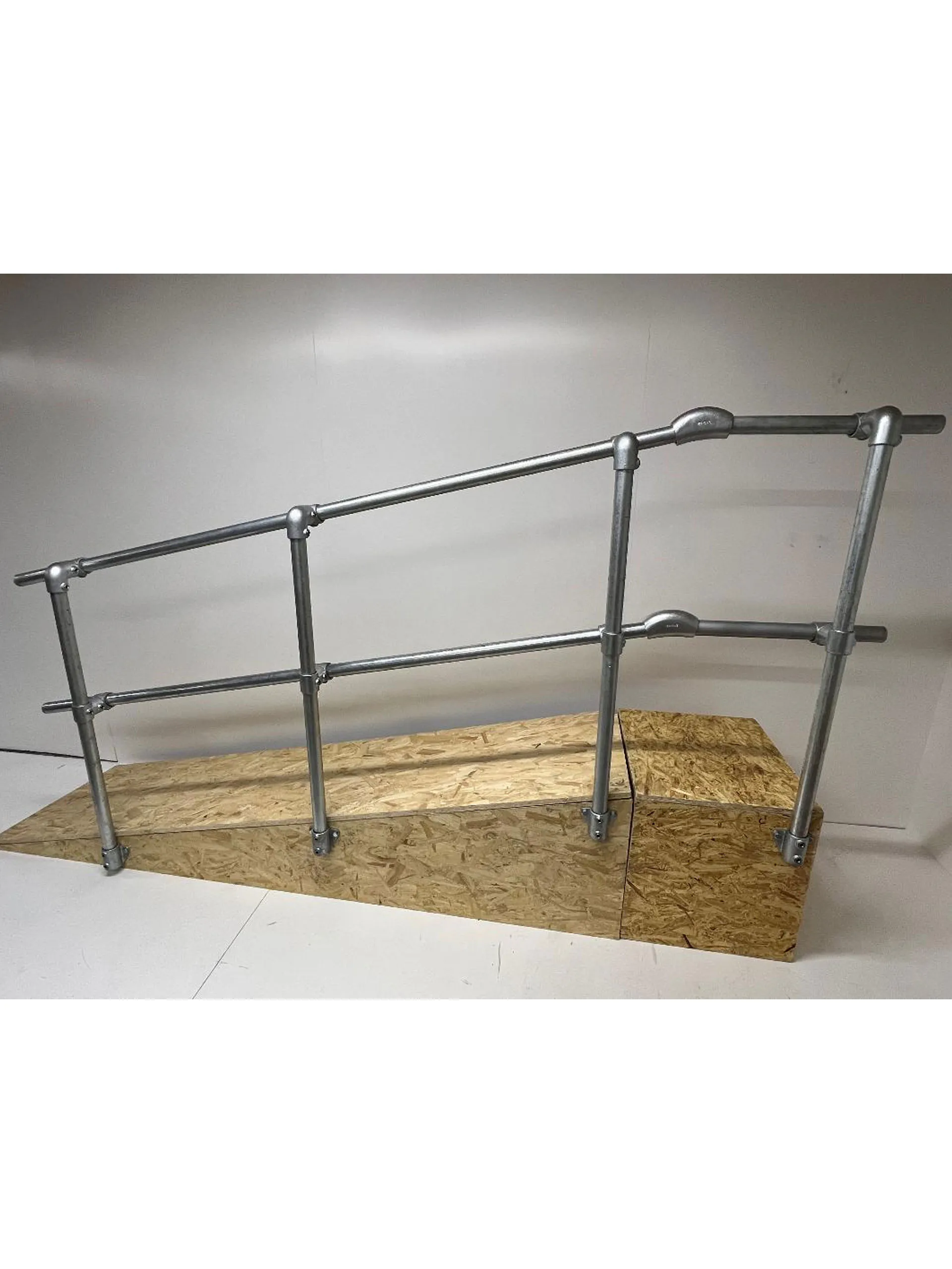 Side Rails For Ramp Ramp Handrail Side Mount or Slope Mounted to Landing End Post with Mid ...