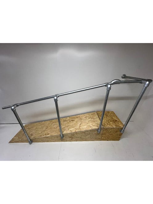 Ramp Handrail Side Mount or Slope Mounted 90 Degree to Wall OFFSET Handrail Kit.