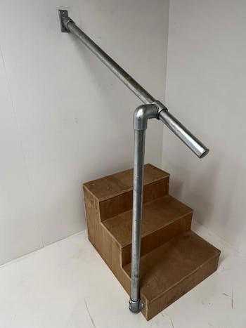 Fixed Wall-to-Floor OFFSET Stair Handrail Kit