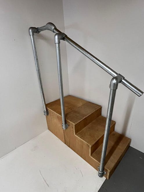 Adjustable Side Mounted or Floor Mounted to End Post OFFSET Stair Handrail Kit