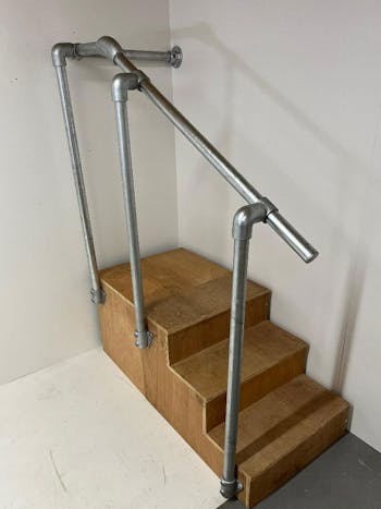 Adjustable Side Mounted or Floor Mounted 90 Degree to Wall OFFSET Stair Handrail Kit