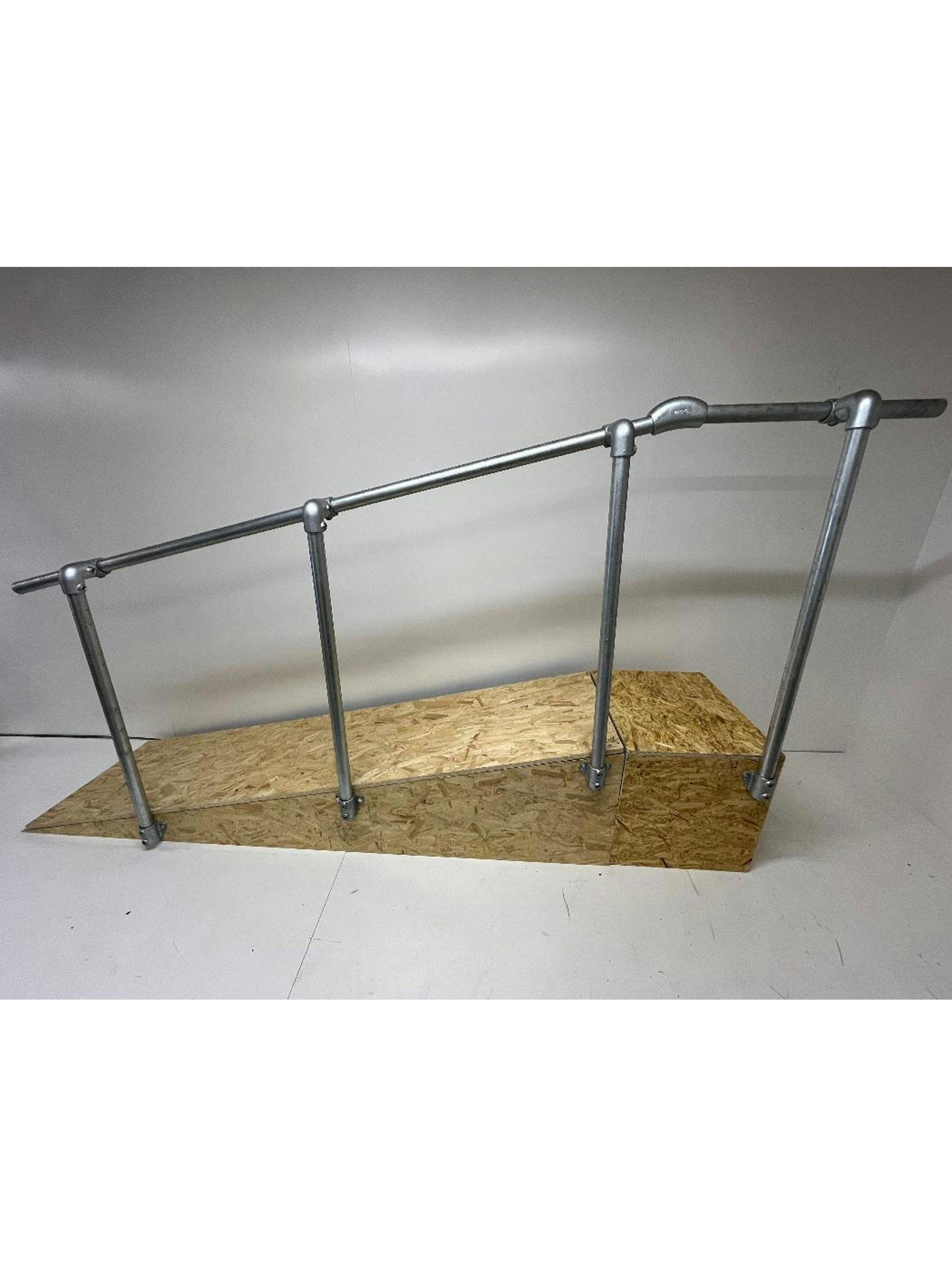 Ramp Handrail Side Mount or Slope Mounted to Landing End Post OFFSET ...