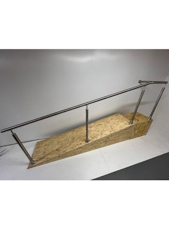 Ramp Balustrade Side Mount or Slope Mounted 90 Degree to Wall Handrail Kit