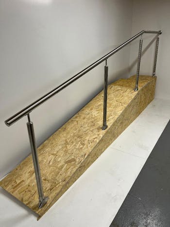 Ramp Balustrade Side Mount or Slope Mounted to Landing And Wall Handrail Kit