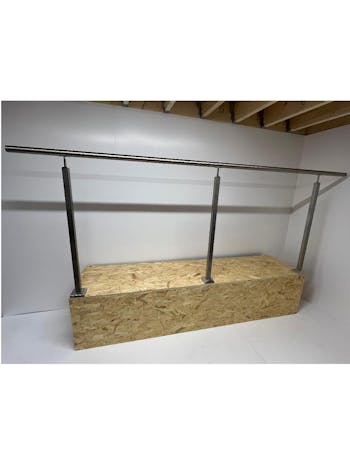 Level Fixed Side Mounted or Floor Mounted Balustrade Kit with Square Posts