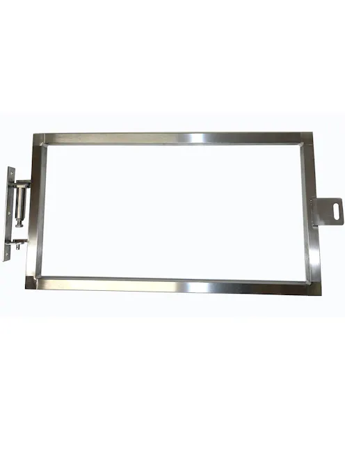 Self Closing Gate Half Height Bolt-On Adjustable Width & Height - Stainless Steel SQUARE TYPE