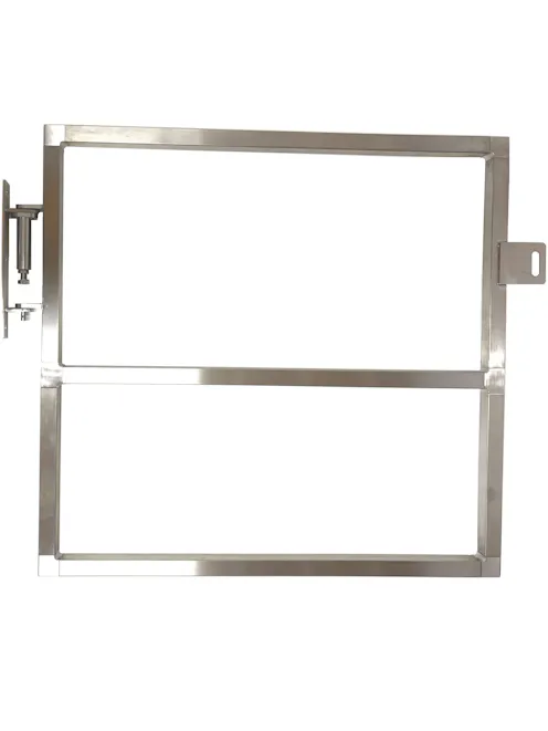 Self Closing Gate Full Height Bolt-On Adjustable Width & Height - Stainless Steel SQUARE TYPE