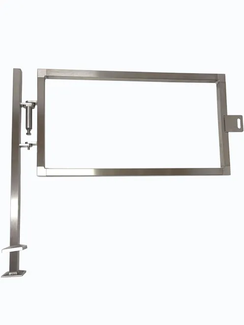 Self Closing Gate to Tube Half Height Adjustable Width & Height - Stainless Steel SQUARE TYPE