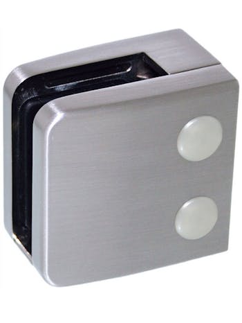 Stainless Steel Glass Clamp Square Type Flat Back