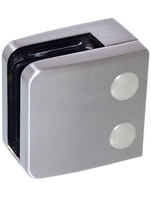 Stainless Steel Glass Clamp Square Type Flat Back
