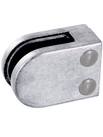 Zintec Glass Clamp Round Type Flat Back