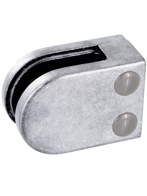 Zintec Glass Clamp Round Type Flat Back
