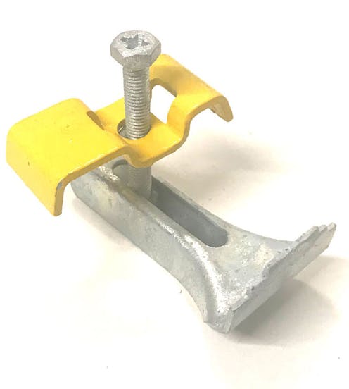 Flooring Standard Floorclip Galvanised with Yellow Top Clip Slotted