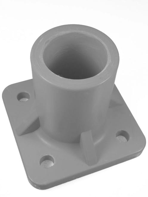 HR001-G GRP Handrail Base Grey