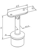 S.S. H.R. Saddle Adjustable Flat Top
