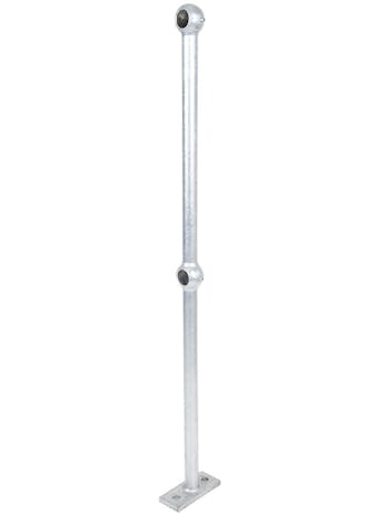 Tubular Standards 40/90/40 550x550 Flat Base Galv