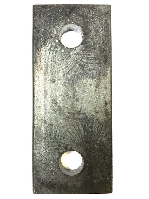 Base Plate 150x65x12 c/w 2no. 18dia. holes @ 100ctrs Self Colour Finish