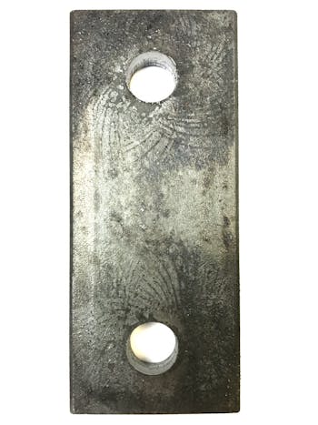 Base Plate 150x65x15 c/w 2no. 18dia. holes @ 100ctrs Self Colour Finish