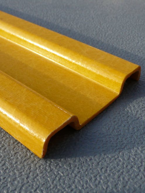 HR007-Y GRP Handrail Kick Plate