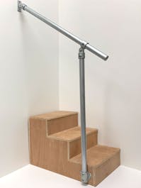 Adjustable Wall-to-Floor Stair Handrail Kit