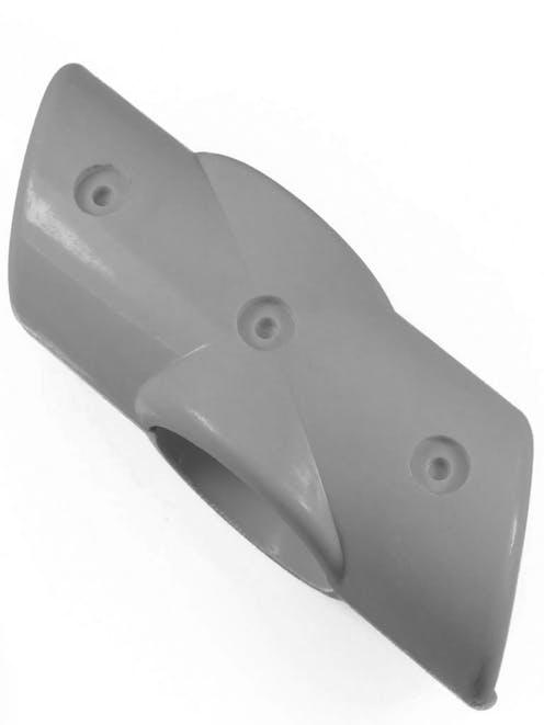HR010-G GRP Handrail 60 Degree Two Socket Cross Grey