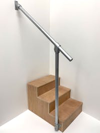 Fixed Wall-to-Floor Stair Handrail Kit