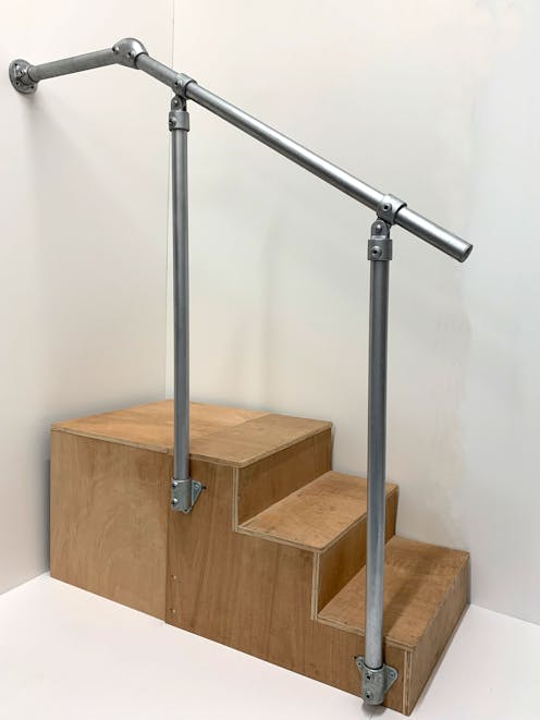 Adjustable Side Mounted to Wall Stair Handrail Kit