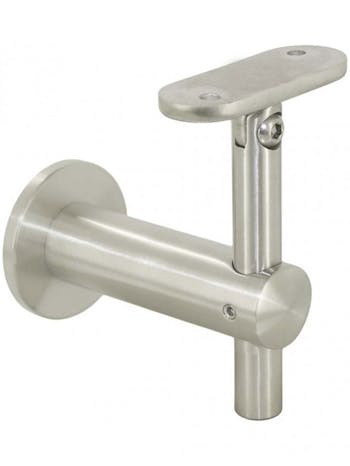 S.S. H.R. Bracket To Wall With Adjustable Flat Top