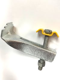Floorclip to suit 21mm pitch Galvanised with Yellow Top Clip