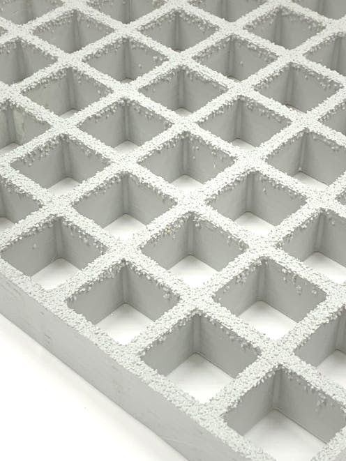 38mm Thick 'Type I' GRP Grating - various options grey RAL 7035