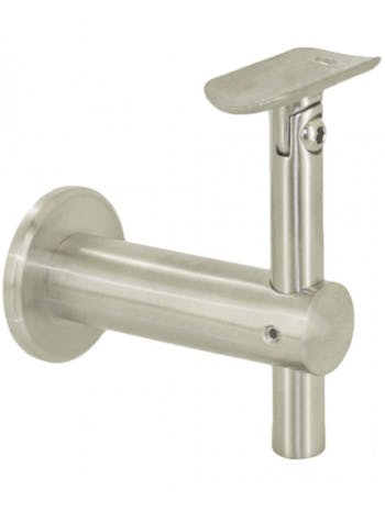 S.S. H.R. Bracket To Wall Adjustable Top