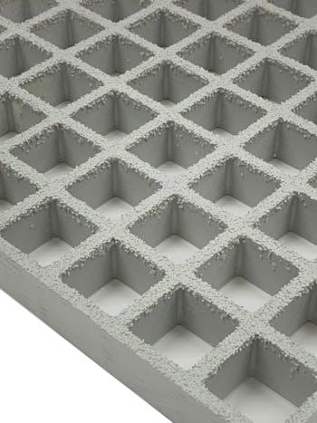 38mm Thick 'Type I' GRP Grating - various options grey RAL 7040