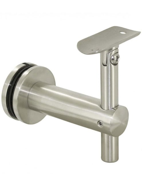 S.S. H.R. Bracket To Glass Adjustable Top