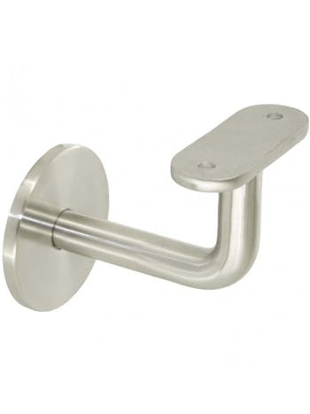 S.S. H.R. 1 Hole Handrail Bracket Flat Top