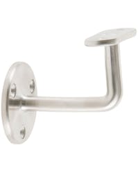 Stainless Steel Right Angle Handrail Bracket Flat Top