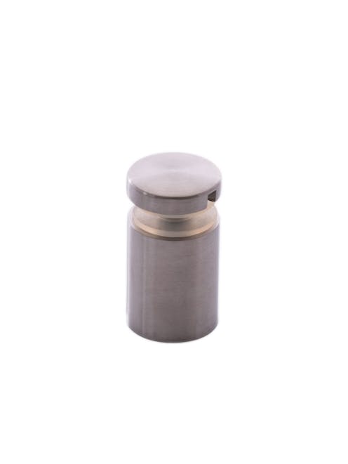 Stainless Steel Small Glass Adapter Flat Back 40mm Spacer