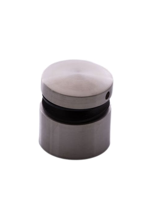 Stainless Steel Large Glass Adapter Flat Back 20mm Spacer