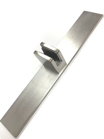 Stainless Steel Freestanding Desk Screen Clamp to suit 6, 8 OR 10mm